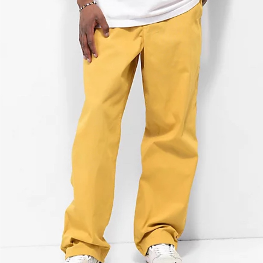 Nike SB Men's Loose For Yellow Chinos Skateboarding Skater Sz 28